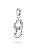 Thomas Sabo Charm-Anhänger verschlungene Herzen Connect Silber